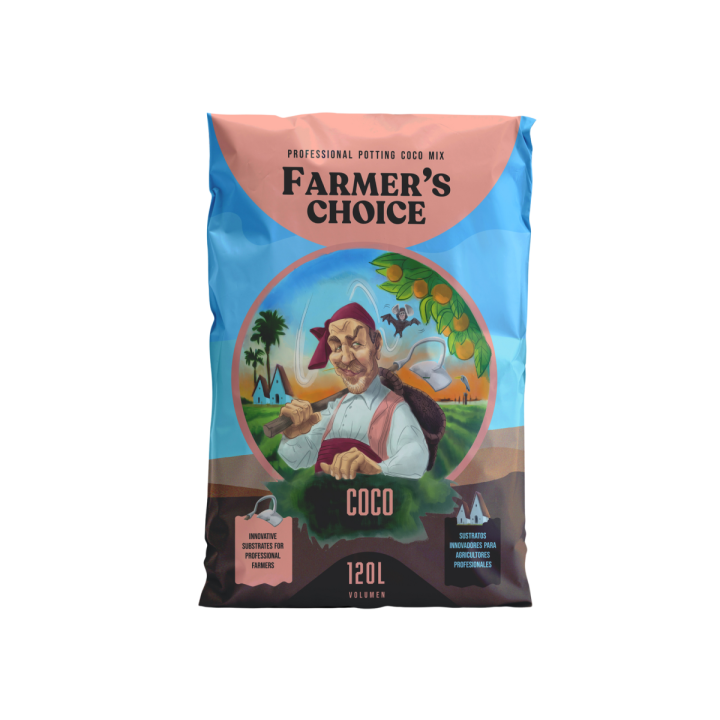 Sustrato Coco 120 L Farmer's Choice - Eficiencia y Calidad - Sustratos de Producción