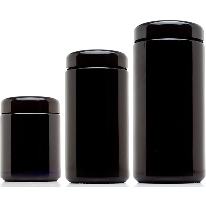 Bote de Conservación UV Negro 1000 ml - Poppins Lab - Botes