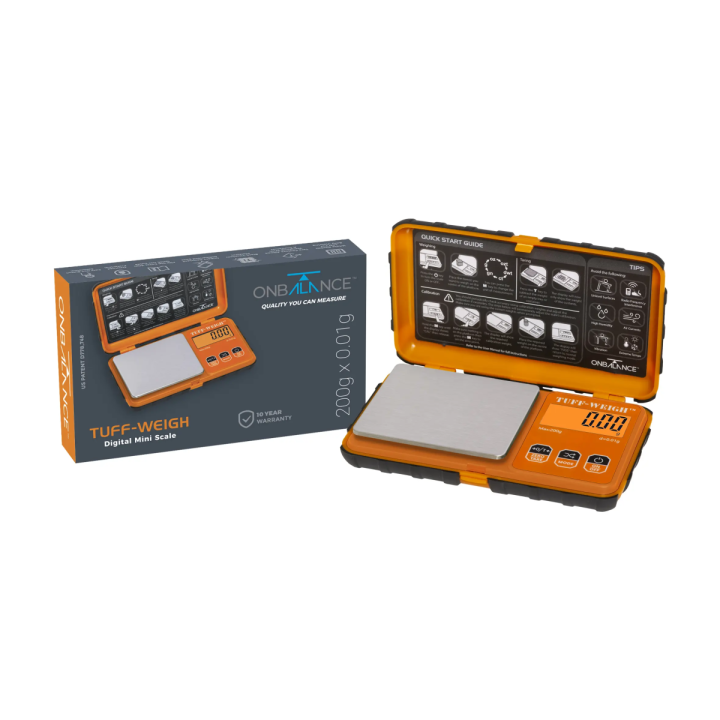 Báscula Tuff-Weigh Pocket 200 Naranja - ON BALANCE - Envasado