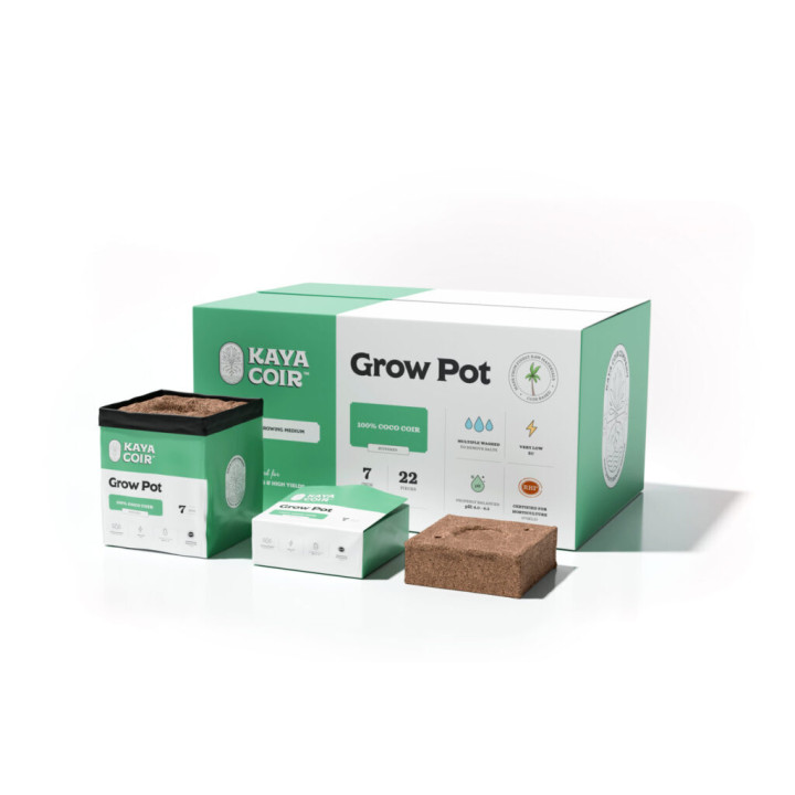 KAYA Grow Pot 7" - Sustrato de Coco Biodegradable