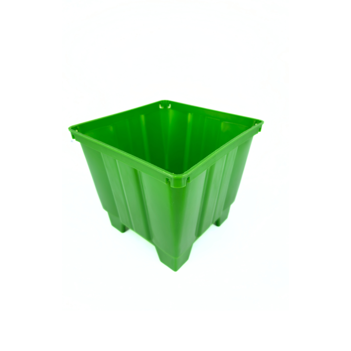 Maceta Cuadrada Verde 15 cm - VDL | Suministros Hortícolas - Accesorios Riego