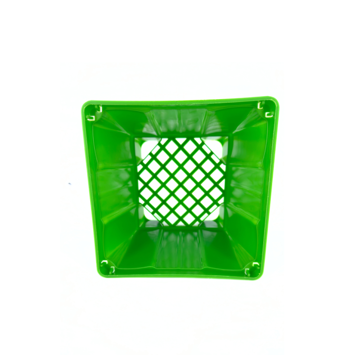 Maceta Cuadrada Verde 15 cm - VDL | Suministros Hortícolas - Accesorios Riego