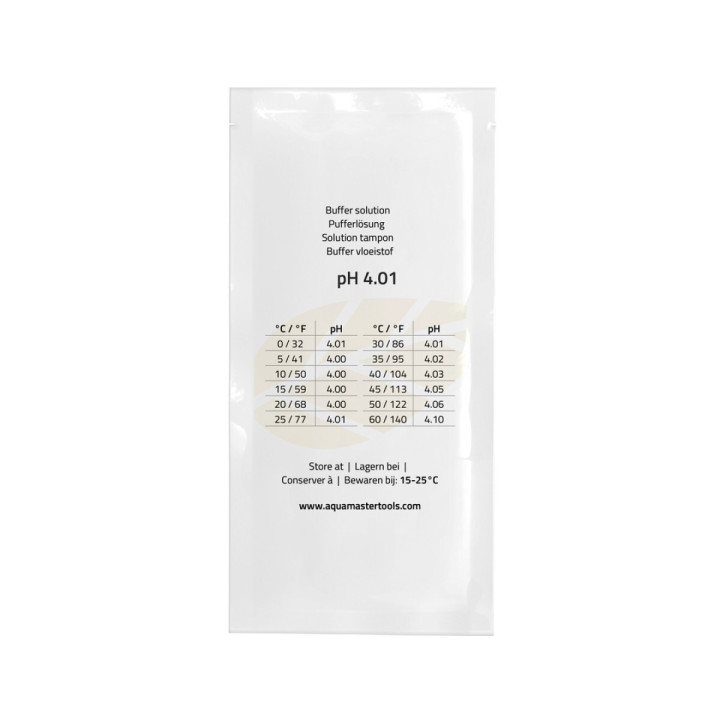 Solución de Calibración pH 4,01 Aquamaster - 20 ml - Instrumentos de Medida