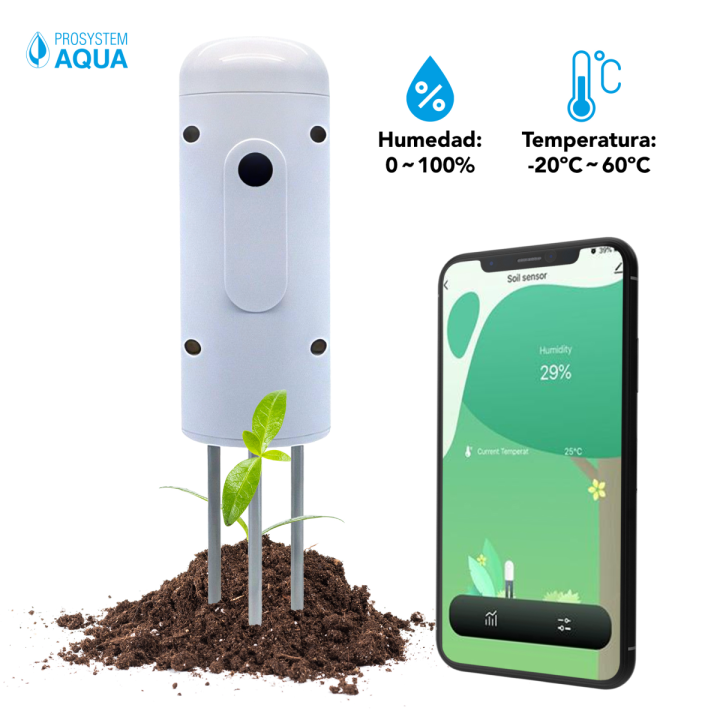 Sensor Humedad y Temperatura WiFi Prosystem Aqua - 400401 - Instrumentos de Medida
