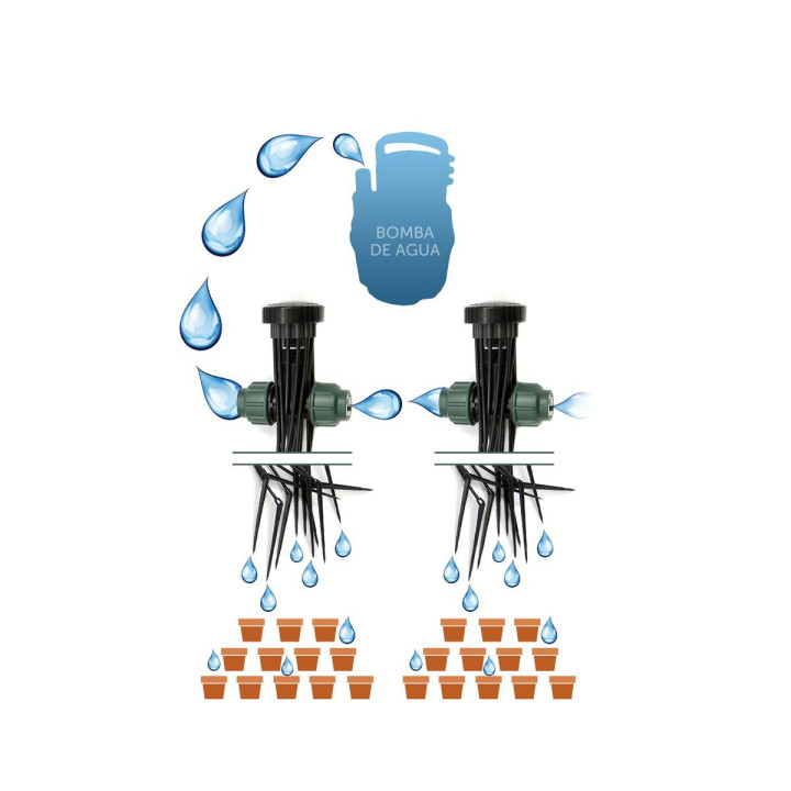 Gotero Medusa 12 Salidas - Riego Eficiente para Plantas
