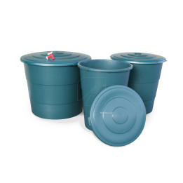 Depósito Redondo Verde 200L - Suministros Hortícolas - Depósitos