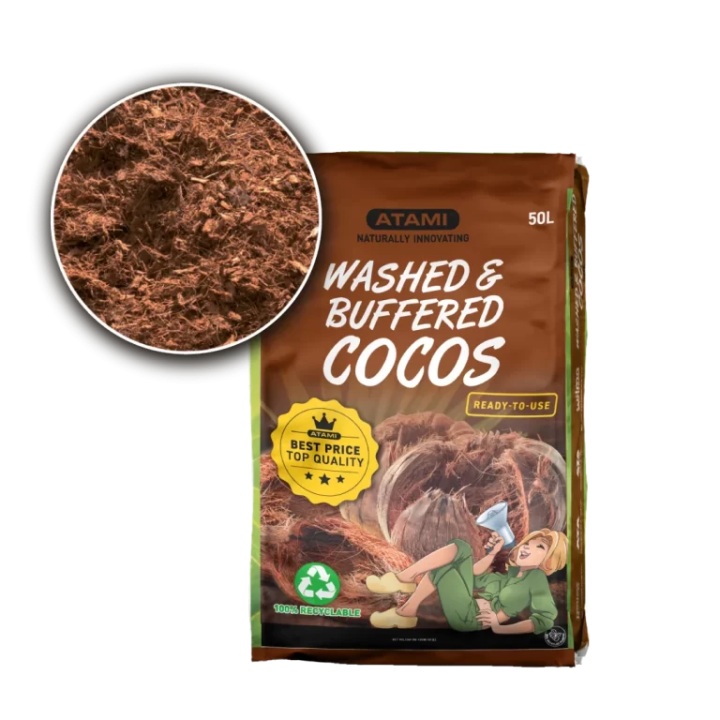 Washed & Buffered Cocos - Sustrato de Fibra de Coco Atami® - Sustratos