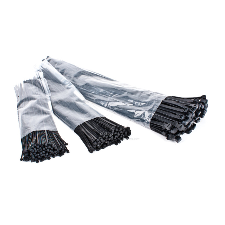 Brida Negra 300 x 3,5 mm - 100 uds para Ventilación - Accesorios Conexión de Ventilación