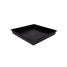 Bandeja Negra Cuadrada ECO 100x100x12 cm - Suministros Hortícolas - Bandejas