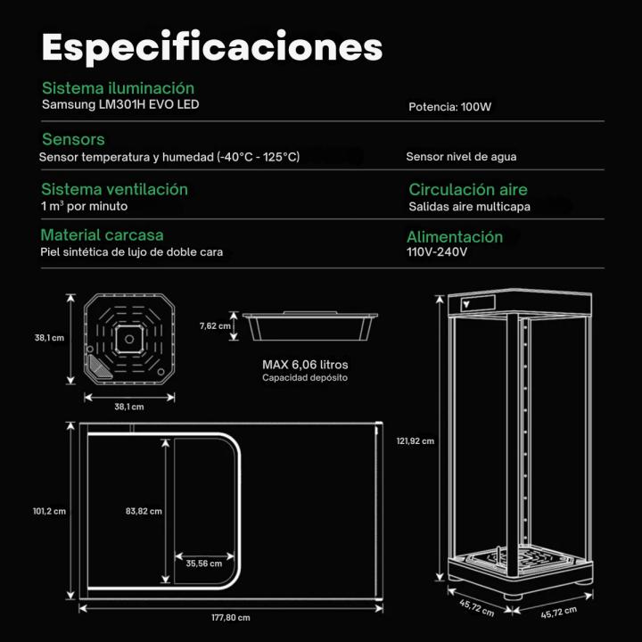 VGrow Smart Grow Box Vivosun - Cultivo Interior Eficiente - Invernaderos
