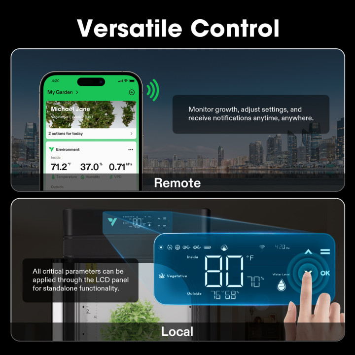 VGrow Smart Grow Box Vivosun - Cultivo Interior Eficiente - Invernaderos