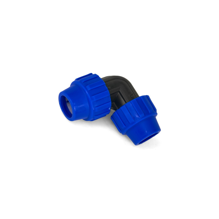 Codo 25 mm a Presión - 10 Unidades para Riego
