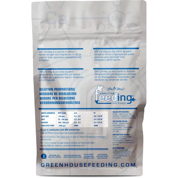 CalMag 500g Green House - Fertilizante Esencial - Fertilizantes