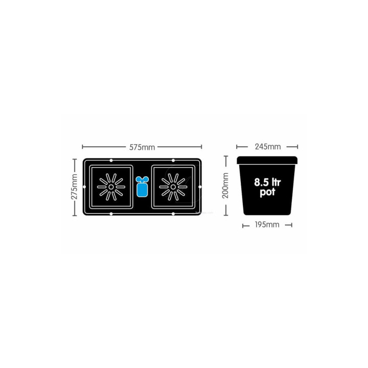 Easy2grow 2 - Maceta 8,5L | Autopot™ - Hidroponía y Tierra