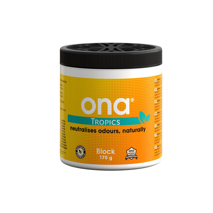 Ona Block Tropics 170g - Neutralizador de Olores Eficaz - Neutralizadores y Ambientadores