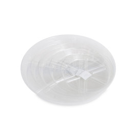 Plato redondo plástico transparente 20 cm VDL para macetas - Platos