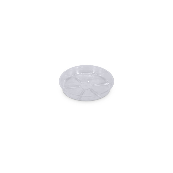 Plato redondo plástico transparente 20 cm VDL para macetas - Platos