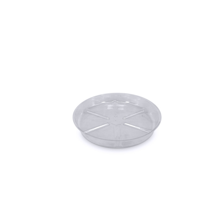 Plato redondo plástico transparente 25 cm VDL para macetas - Platos