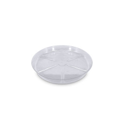 Plato redondo plástico transparente 30 cm VDL - Platos para macetas