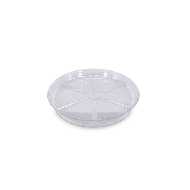 Plato redondo plástico transparente 30 cm VDL - Platos para macetas
