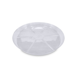 Plato redondo plástico transparente 40 cm VDL para plantas - Platos