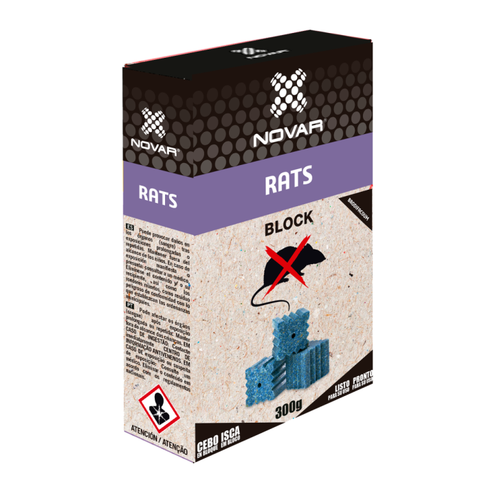 Block Rats Brodifacoum 300 gr Vithal - Control de Plagas - Sanidad vegetal