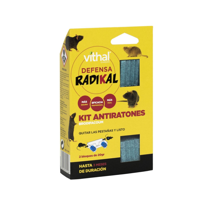 Kit Antiratones Vithal - Solución Eficaz y Segura - Trampa