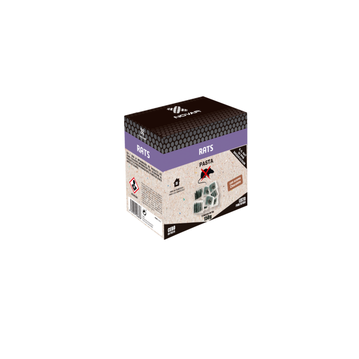 Cebo raticida brodifacoum 150 gr Novar - Sanidad Vegetal