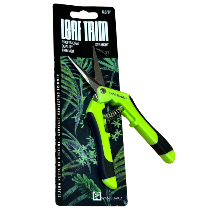 Tijera Leaf Trim Punta Recta - Vanguard Hydroponics - Herramientas y Accesorios