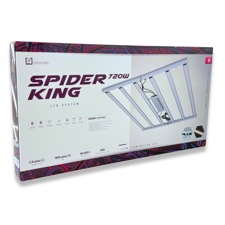 Sistema LED Spider King 720W - Vanguard Hydroponics - Iluminación