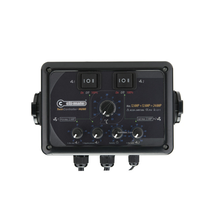 Twin Controller-Humi 8A CLI-MATE® - Control de Clima - Regulación y control de humedad y temperatura