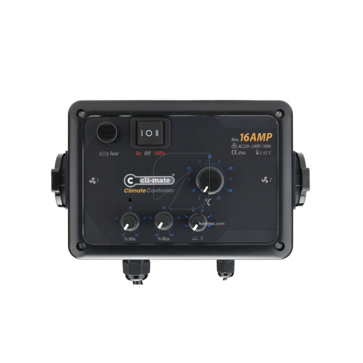 Controlador Clima CLI-MATE® 16A con Histéresis - Regulación y control de humedad y temperatura