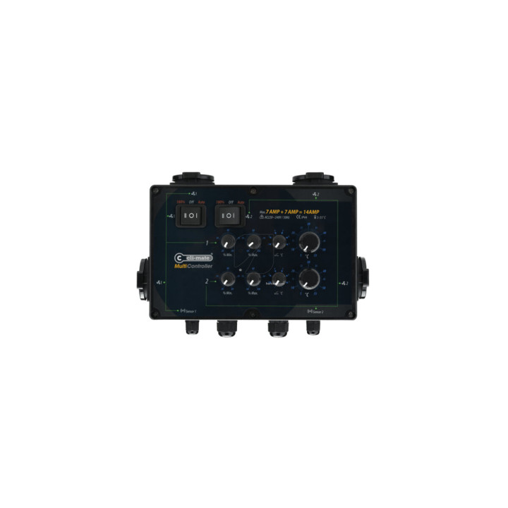 Multi-Controller 12+12 CLI-MATE® - Control de Clima Eficiente - Regulación y control de humedad y temperatura