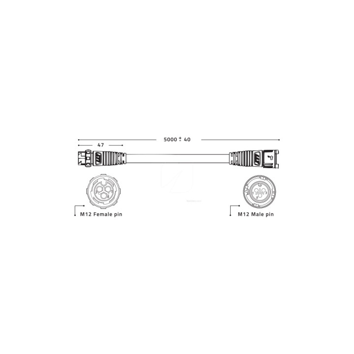 Cables de Extensión 5 m Driver Remote Zeus - Lumatek (2 uds) - Iluminación