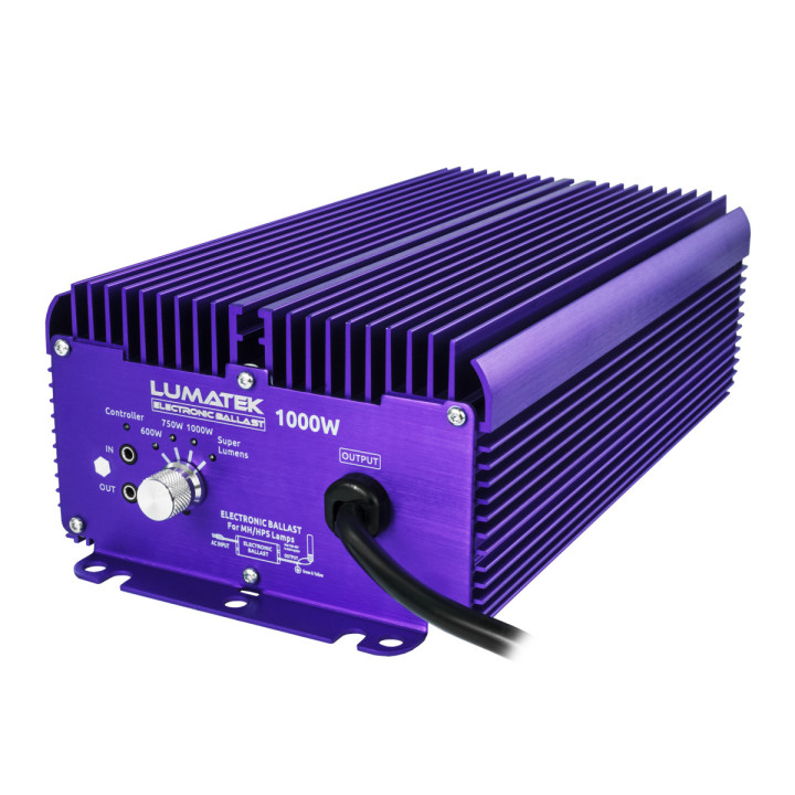 Balastro Electrónico Lumatek 1000W 240V - Iluminación Hortícola - Balastros Electrónicos