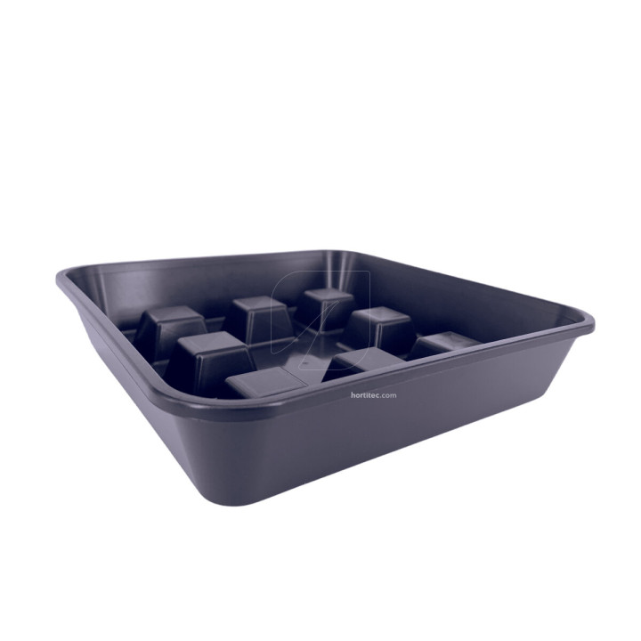 Plato Cuadrado Elevado 50 uds - Suministros Hortícolas - Platos Cuadrados