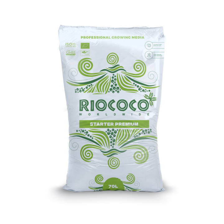 Sustrato de Coco 70 L Starter Premium Riococo - Calidad Superior - Sustratos