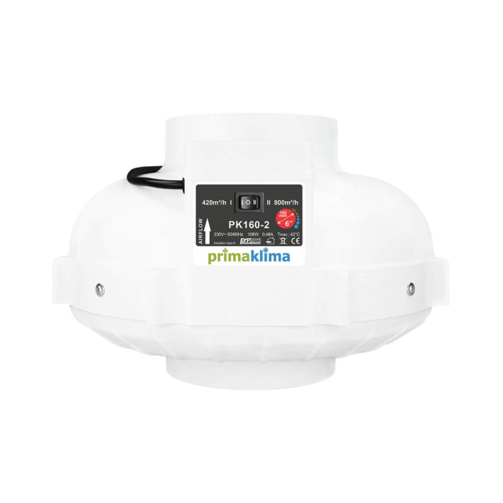 Extractor Prima Klima 160 mm 420-800 m³/h 2 Velocidades - Extractores