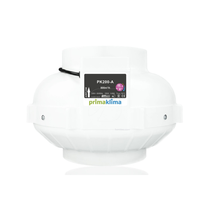 Extractor 125 mm-L 1 vel (360 m³/h) Prima Klima - Eficiencia - Extractores