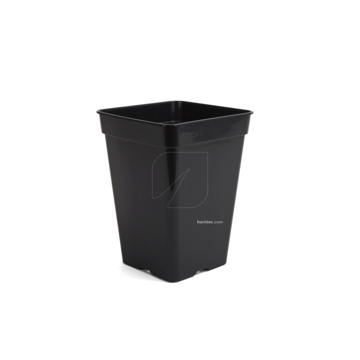 Maceta Cuadrada Negra 20x20x27 cm - 30 uds | Suministros Hortícolas