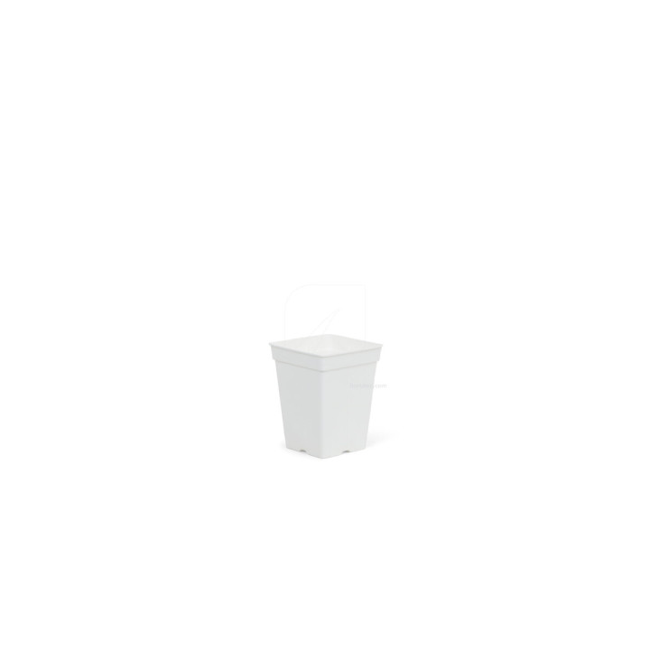 Maceta Cuadrada Blanca 22x22x27 cm - 25 uds | Suministros Hortícolas