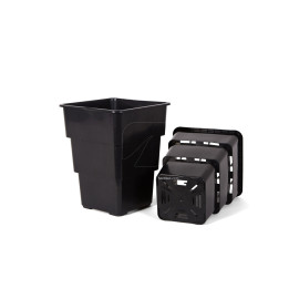 Maceta Air Max Negra 11L - Cultivo Eficiente - Maceta cuadrada