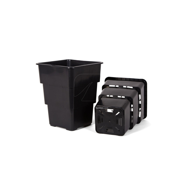Maceta Air Max Negra 11L - Cultivo Eficiente - Maceta cuadrada