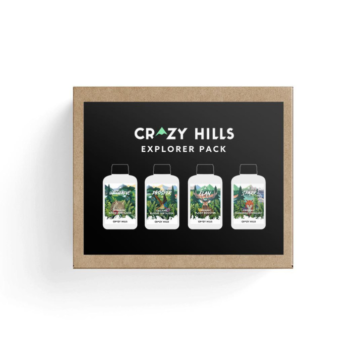 Explorer Pack 4x500 ml - Fertilizantes CRAZY HILLS - Nutrientes