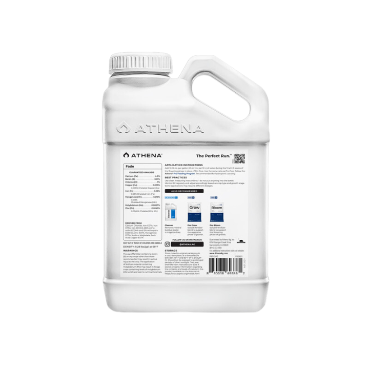Fade 1 L Athena - Fertilizante Sin Nitrógeno - Nutrientes