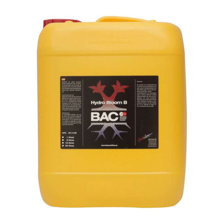 Hydro Bloom B 10 L BAC - Fertilizante Hidropónico - Nutrientes