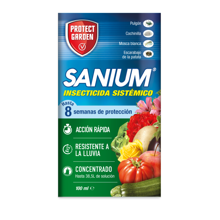 Insecticida Sistémico 100ml Sanium - PROTECT GARDEN - Fertilizantes