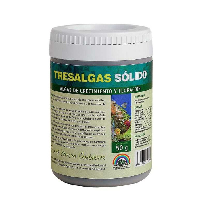 TresAlgas® Sólido 50g - Fertilizante de Algas Marinas - Nutrientes
