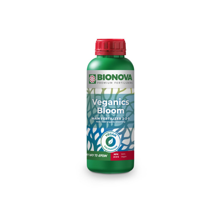 Veganics Bloom 2-2-5 1L - Fertilizante Orgánico BIO NOVA - Nutrientes Vegetales