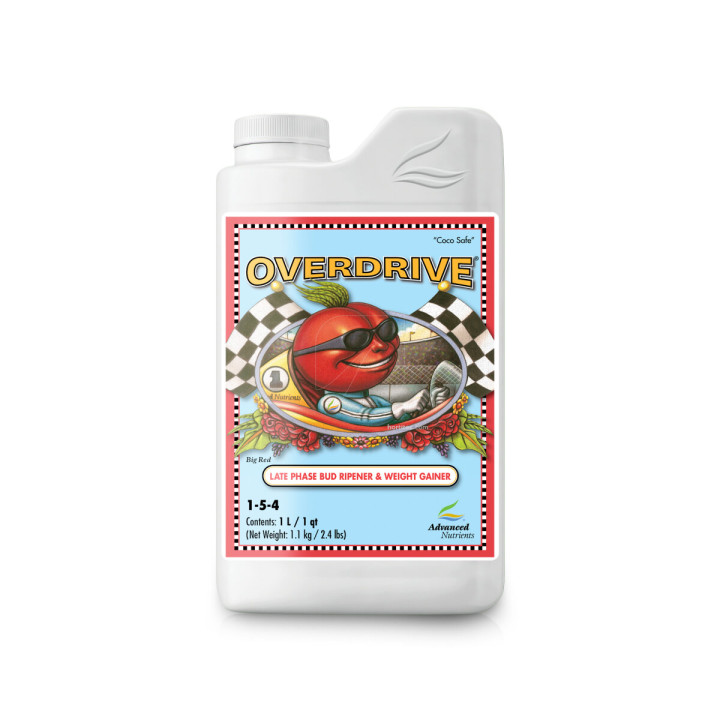 Overdrive 1 L Advanced Nutrients - Potencia tu cosecha - Nutrientes